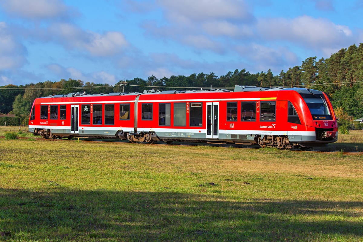 DB ALSTOM LINT 41 (RE 4) zwischen Eggesin und Torgelow. - 27.08.2016