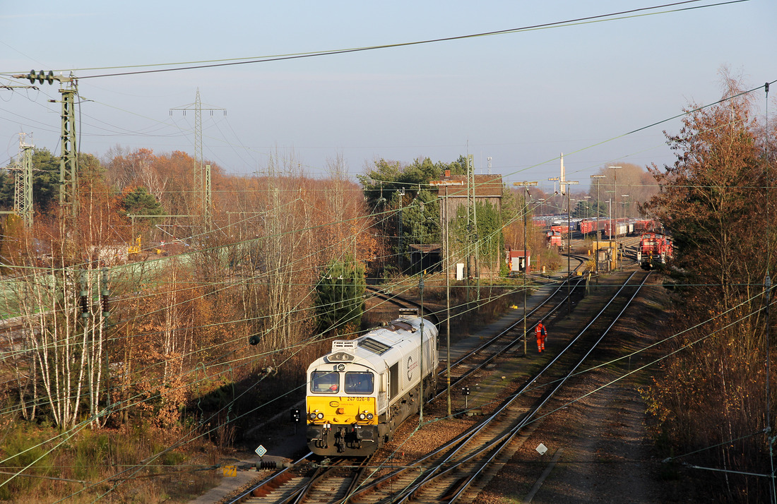 DB Cargo 247 026 // Einsiedlerhof // 22. November 2018
