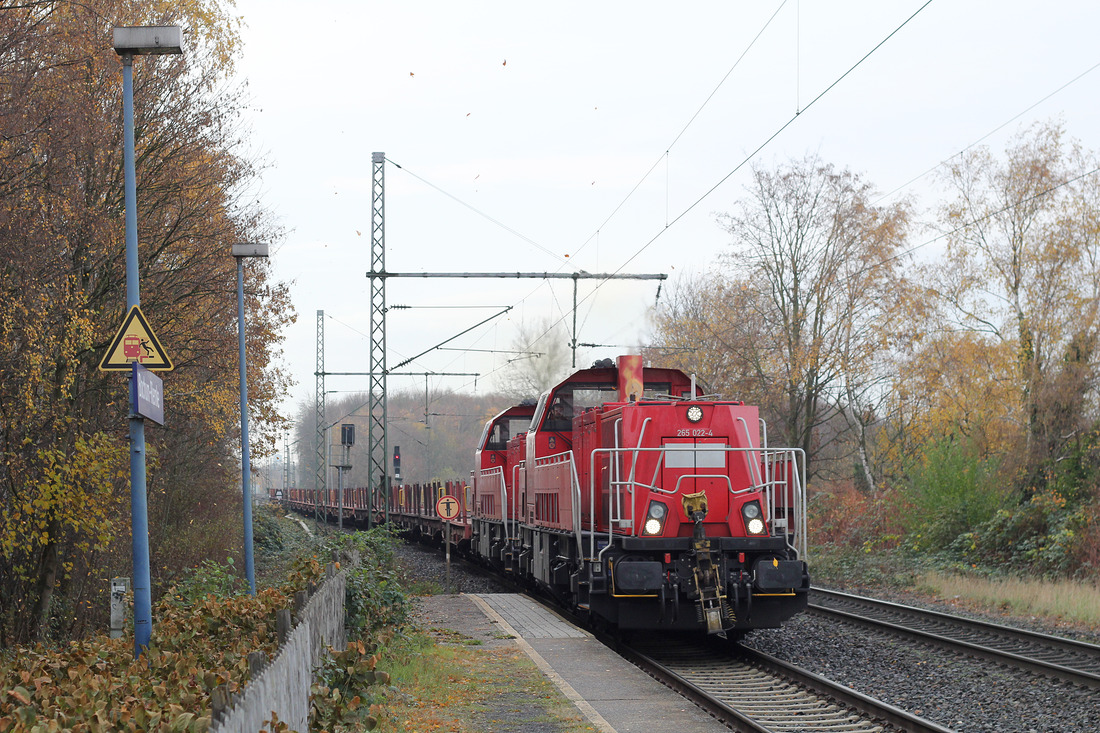 DB Cargo 265 022 + 265 016 // Bochum-Riemke // 28. November 2018