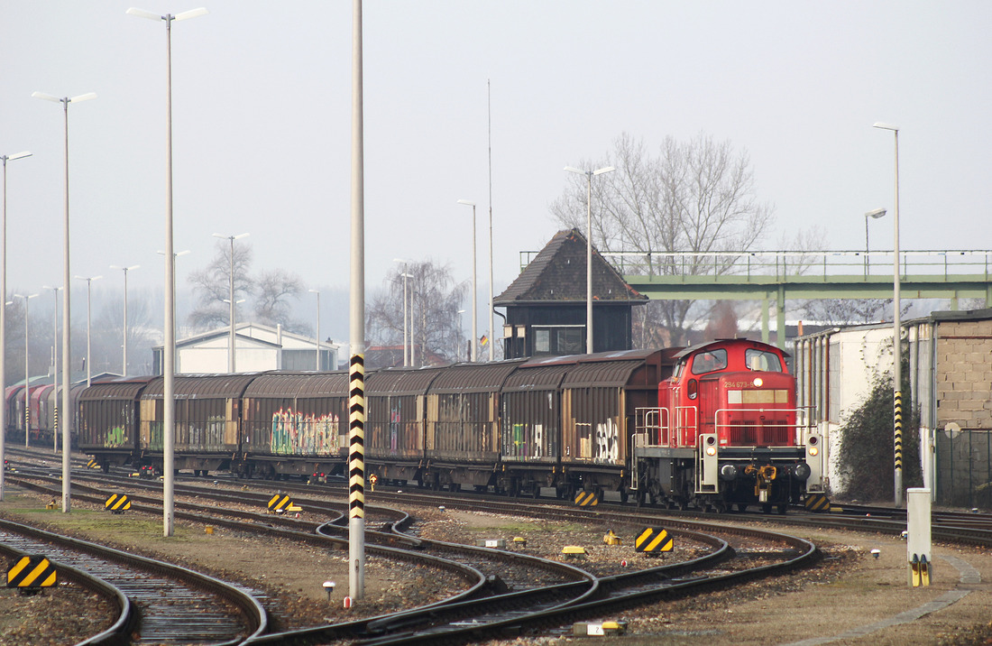 DB Cargo 294 673 // Güterbahnhof Mannheim-Rheinau // 8. Februar 2018