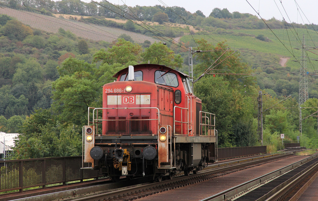 DB Cargo 294 686 // Eisenbahnbrücke Trier-Pfalzel // 29. August 2018