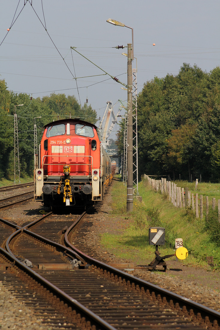 DB Cargo 294 731 // Übergabebahnhof des Hafens Ibbenbüren-Uffeln // 22. September 2017

