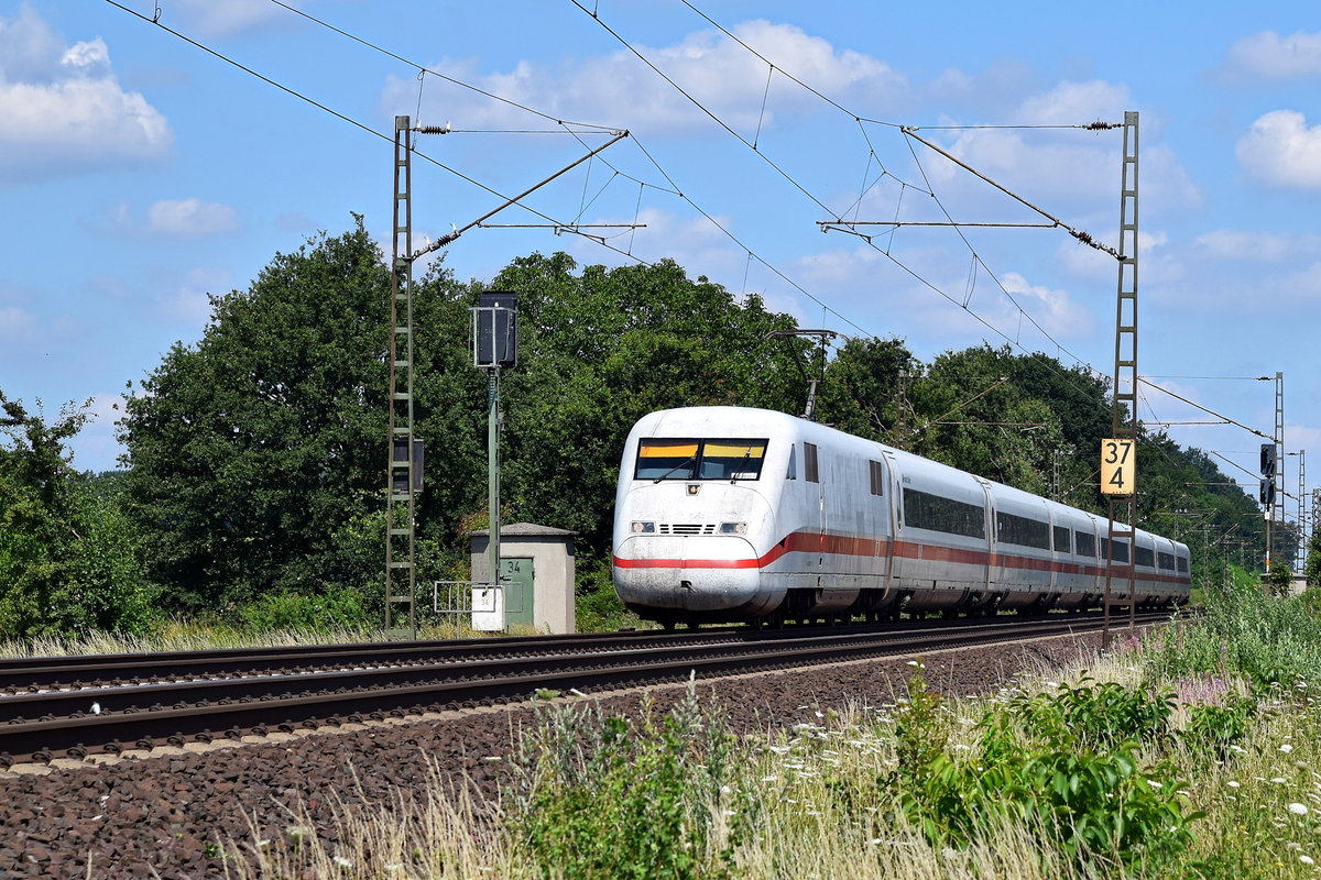 DB Fernverkehr Tz 232 (402 032)  Frankfurt (Oder)  als ICE 537 Bremen Hbf - München Hbf (Eilvese, 16.07.18).