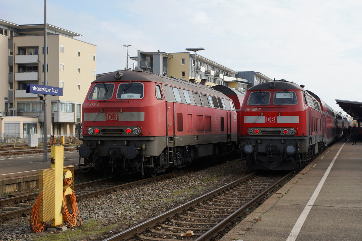 DB: Impressionen des Bahnhofs Friedrichhafen Stadt vom 25. November 2016.
Foto: Walter Ruetsch