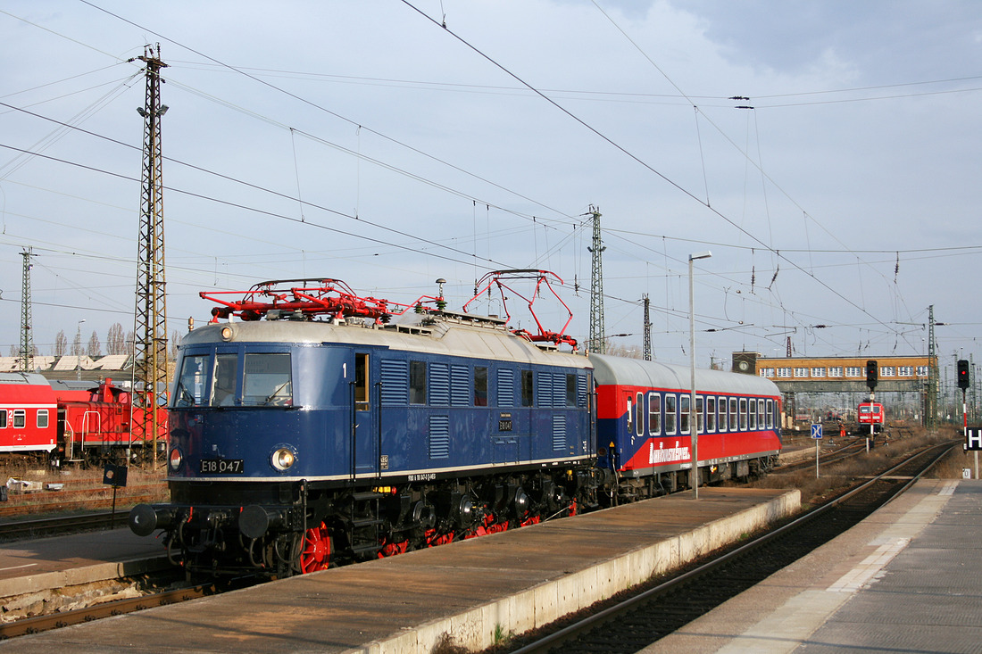 DB Museum E 18 047 // Halle (Saale) Hbf // 30.03.2010