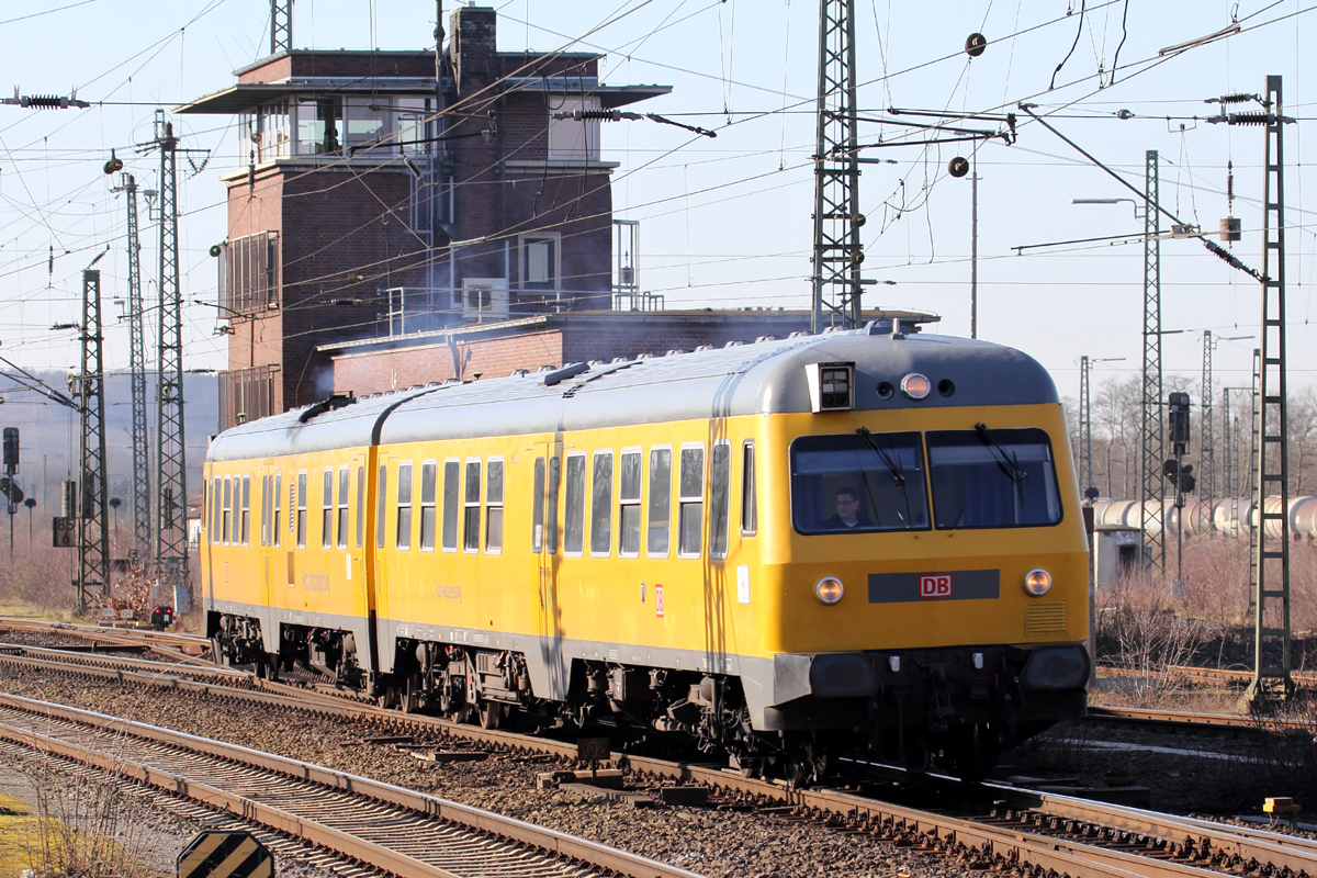 DB Netz Fahrwegmesszug 160 001-0 in Löhne(Westfl.) 13.2.2018
