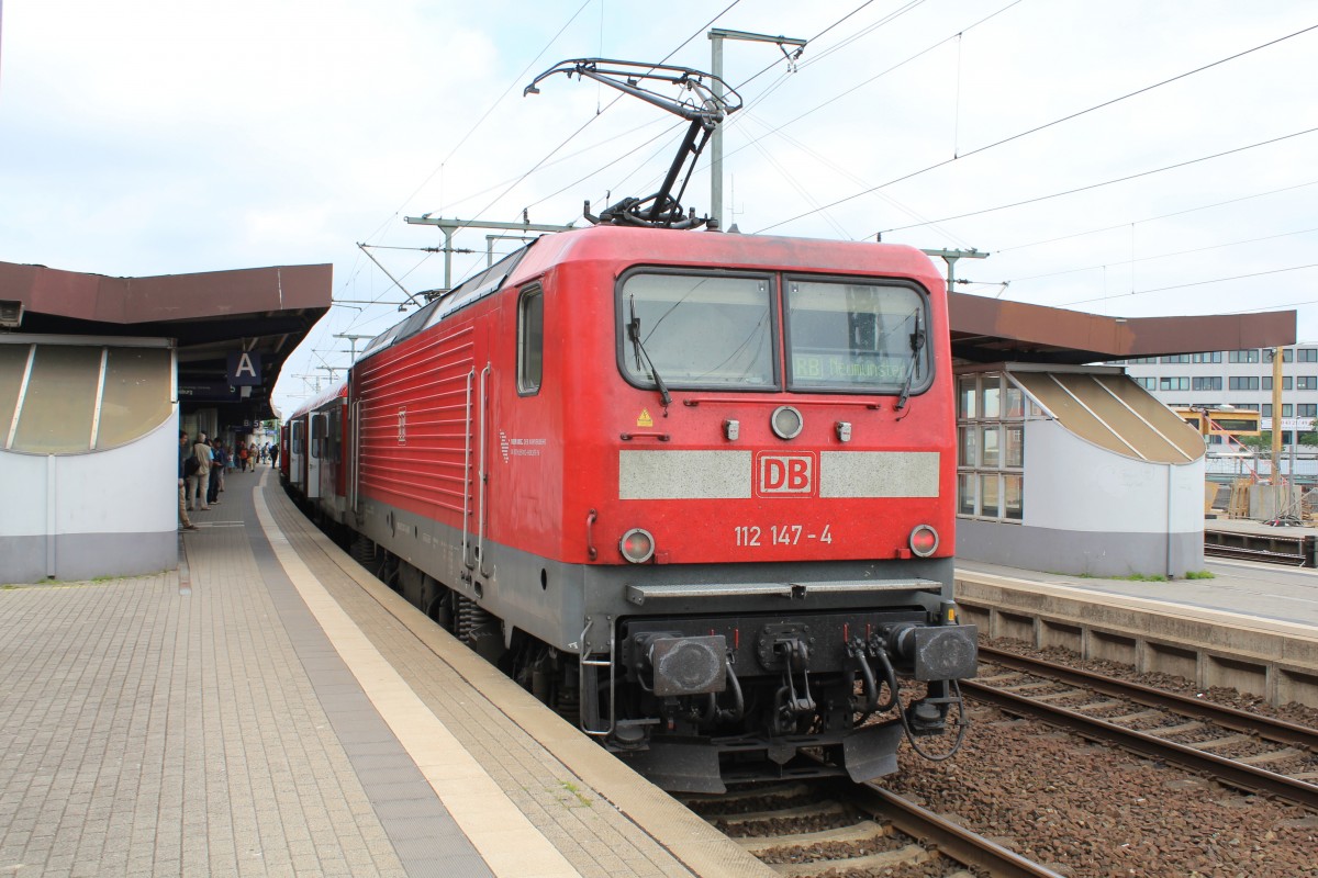 DB RB 21069 (BR 112 - 112 147-4) Neumnster am 15. Juli 2013.