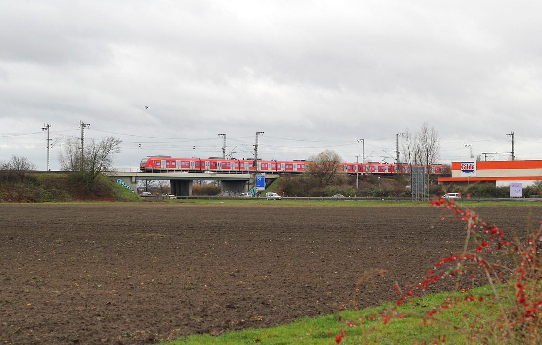 DB Regio 430 xxx + 430 xxx // Groß-Gerau // 30. November 2015