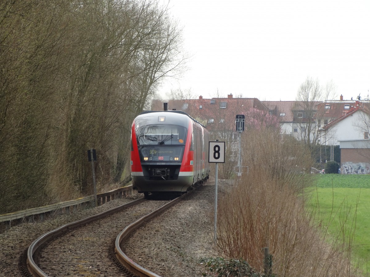 DB Regio Hessen 642 009 am 07.04.15 bei Kilianstädten