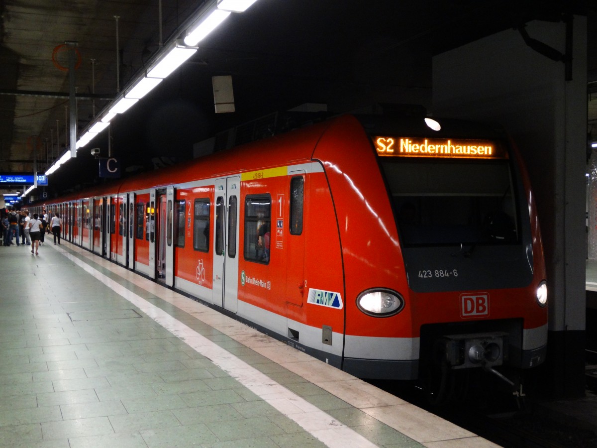 DB Regio SBahn Rhein Main 423 8846 (ReDesign) am 12.07