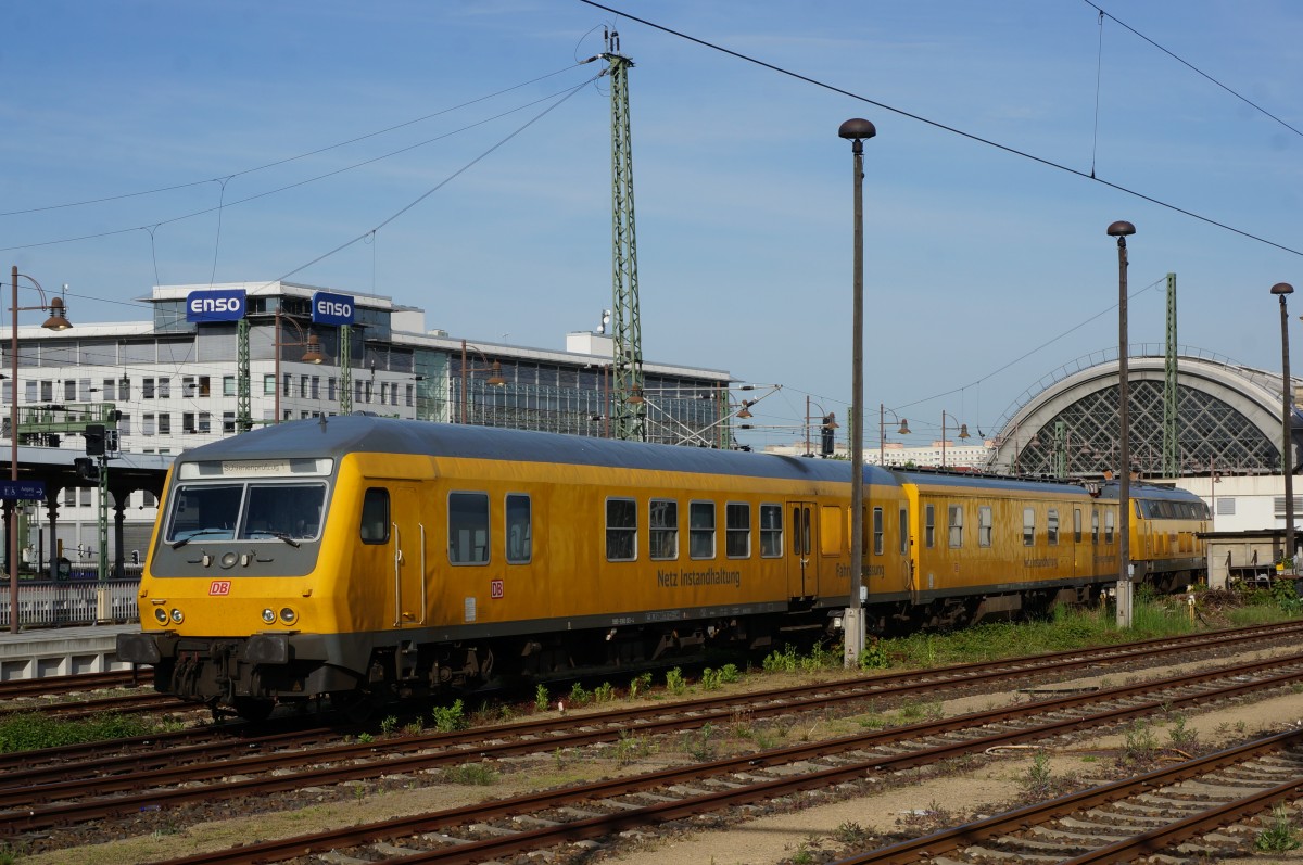 DB Schienenprüfzug 1 (SPZ1) Netz-Instandhaltung und Fahrwegmessung; Dresden Hbf. ,12.05.2015
