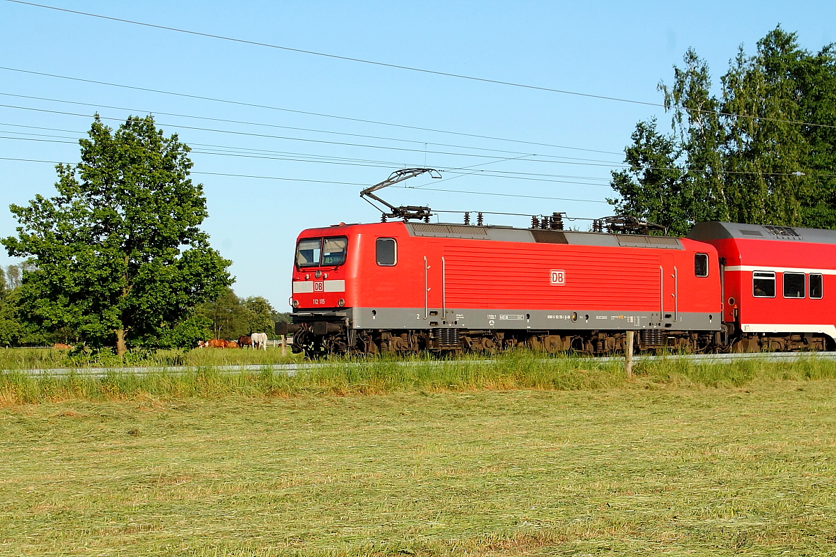 Die 112 115 am 20.05.2018 in Nassenheide.