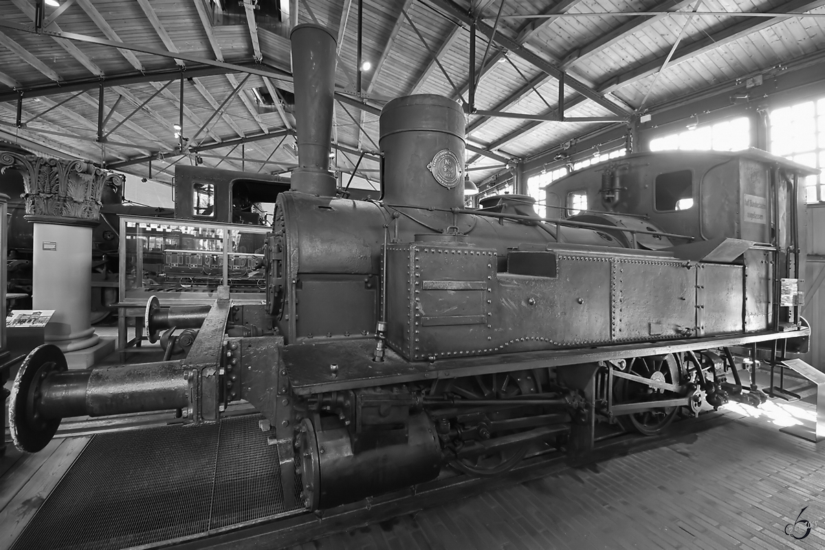 Die 1872 bei Hanomag gebaute Dampflokomotive  KIEL . (Deutsches Technikmuseum Berlin, April 2018)