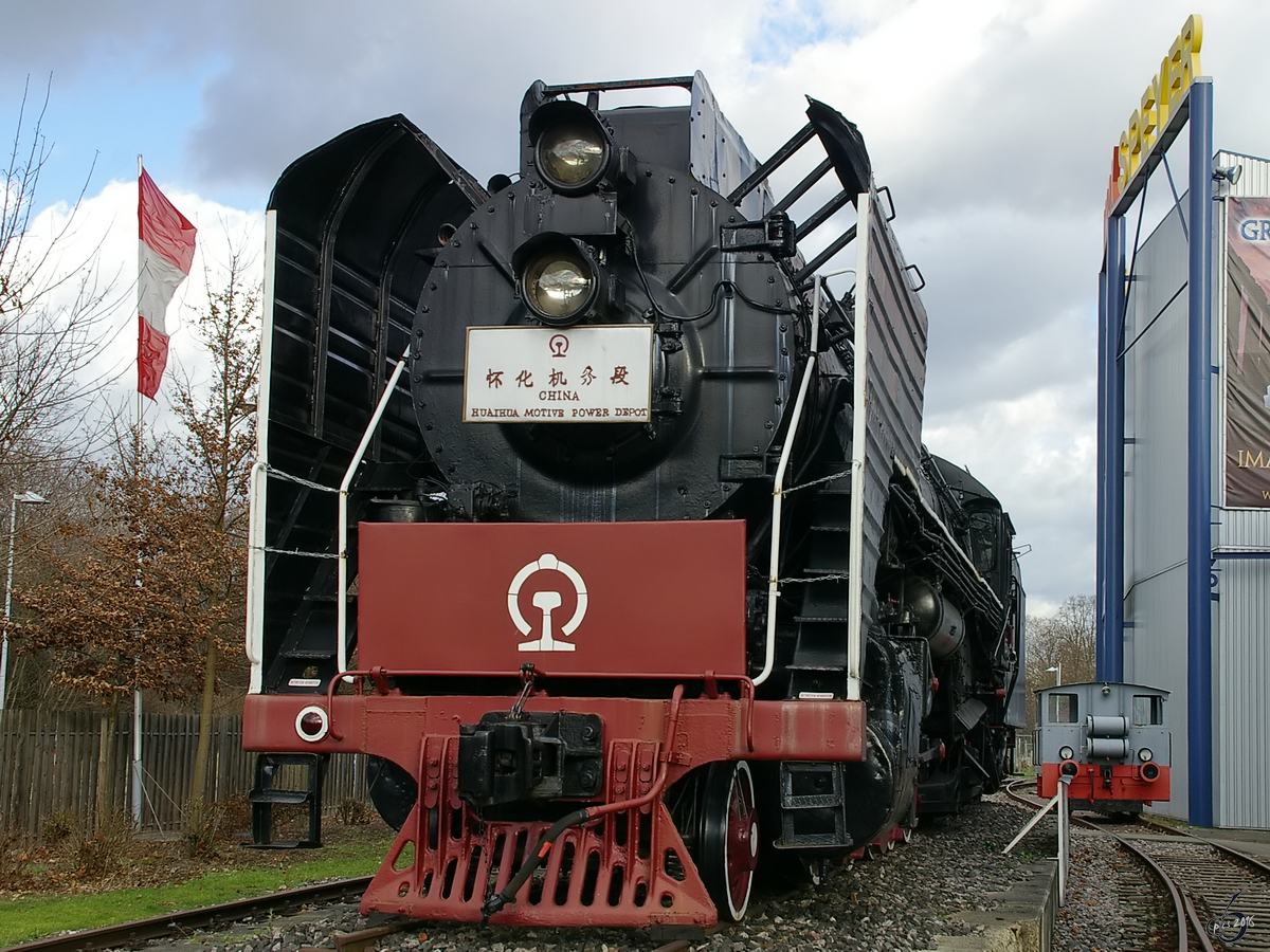 Die Chinesische Dampflokomotive QIAN-JIN 2655 im Technikmuseum Speyer (Januar 2007)