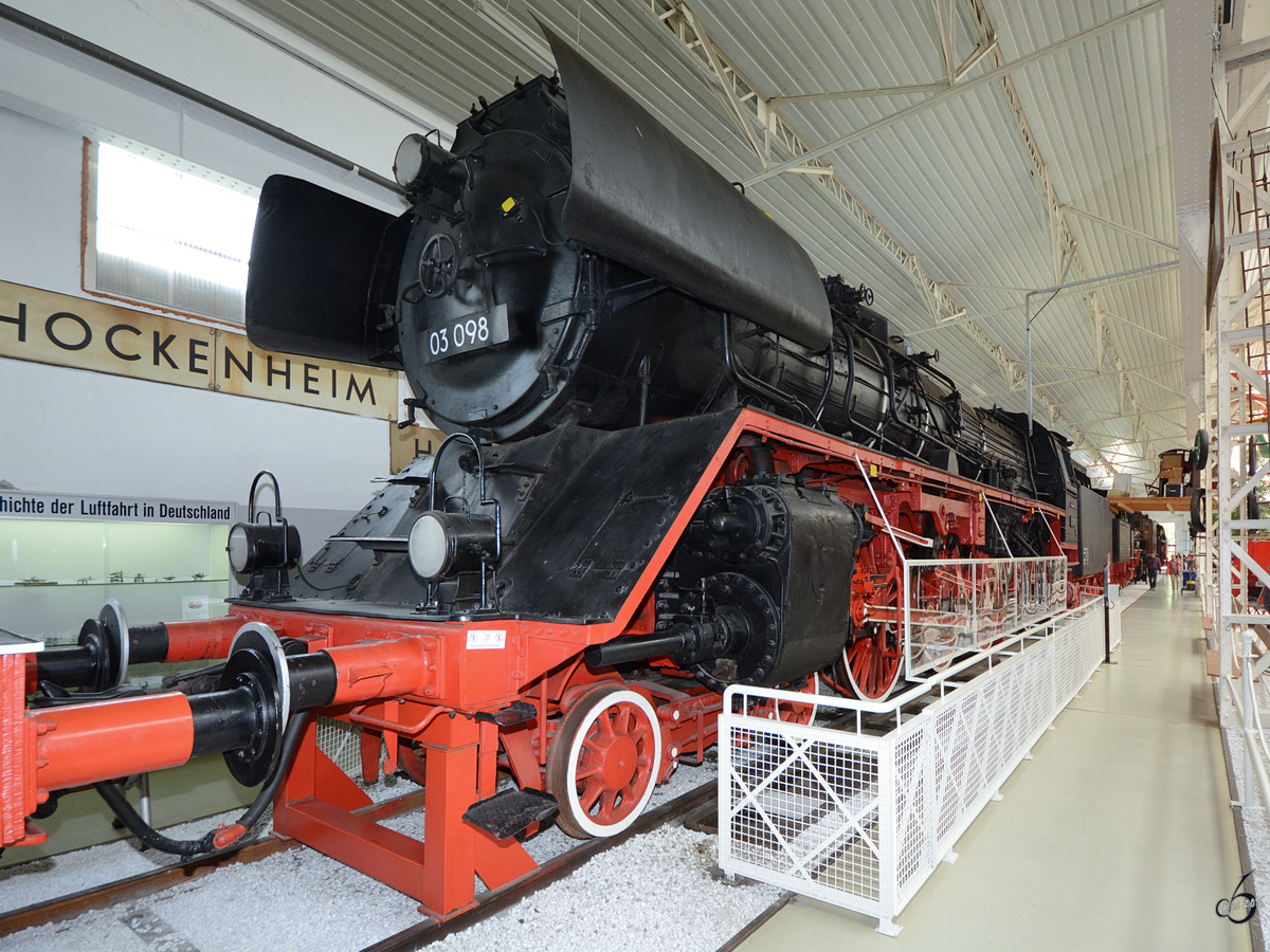Die Dampflokomotive 03 098 im Technikmuseum Speyer. (Mai 2014)