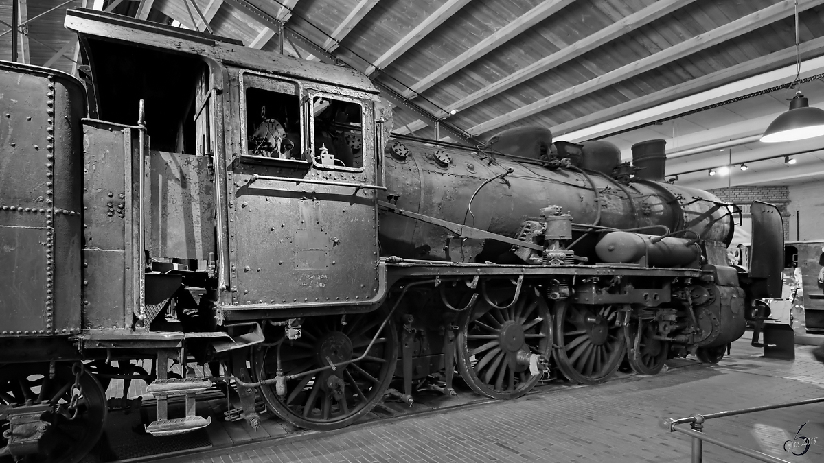 Die Dampflokomotive Ok1-296 der PKP braucht wohl noch etwas Zuwendung. (Deutsches Technikmuseum Berlin, April 2018)
