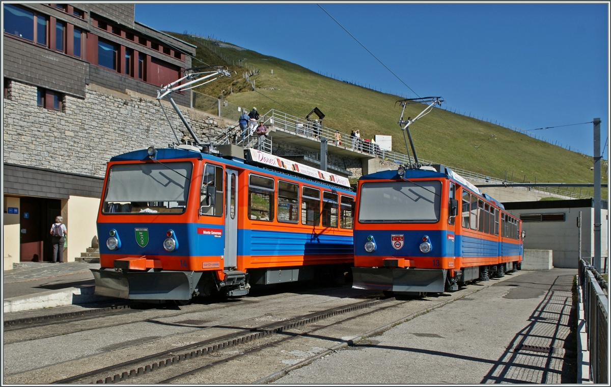 Die Gipfelstation auf dem Monte Generoso zeigt sich zweckmässig