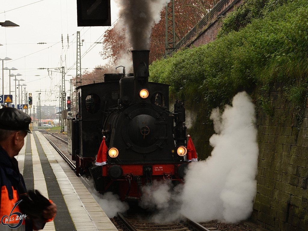 Die Lokomotive Speyerbach am 06.12.2011 in Neustadt an der Weinstraße