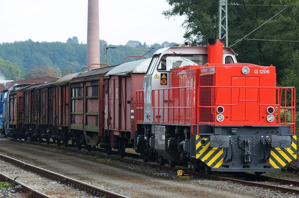 Die MaK G1206 im Eisenbahnmuseum Bochum (September 2016)