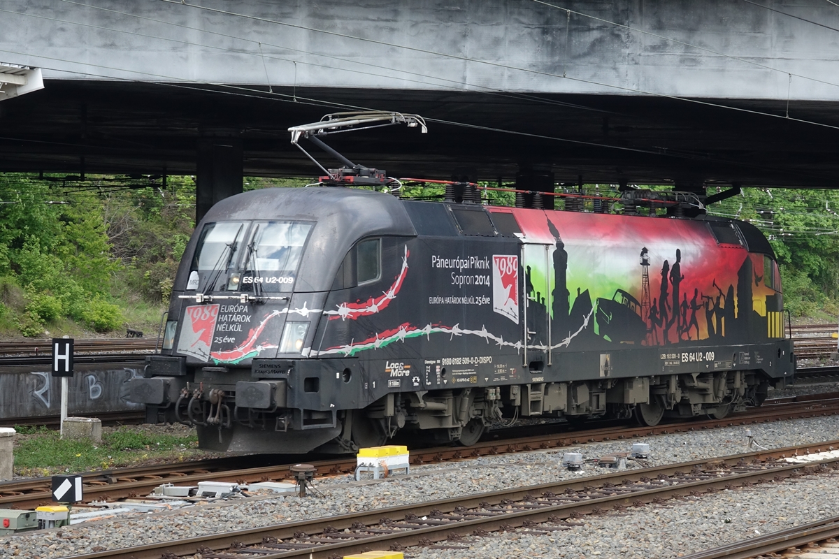 Die MRCE Dispo-Lok 182 509-0 (ES 64 U2-009) kam heute für den LOC 1819 nach Stuttgart zum Einsatz. Hier beim Rangieren in Berlin Lichtenberg am 03.05.2017