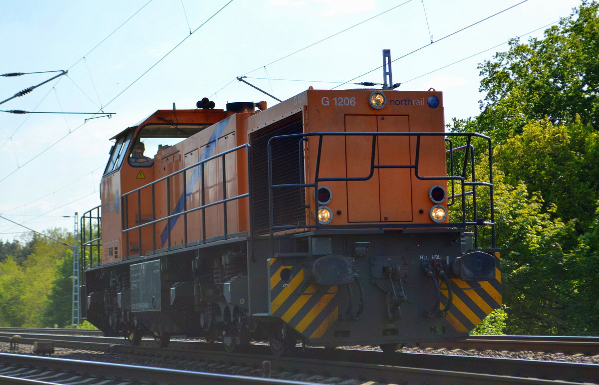 Die northrail 275 019-8 (92 80 1275 019-8 D-NRAIL) am 03.05.18 Berlin-Hirschgarten.