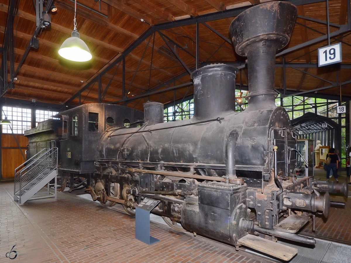 Die österreichische Güterzuglokomotive 680 der Baureihe 29 im Deutschen Technikmuseum Berlin. (Juni 2011)