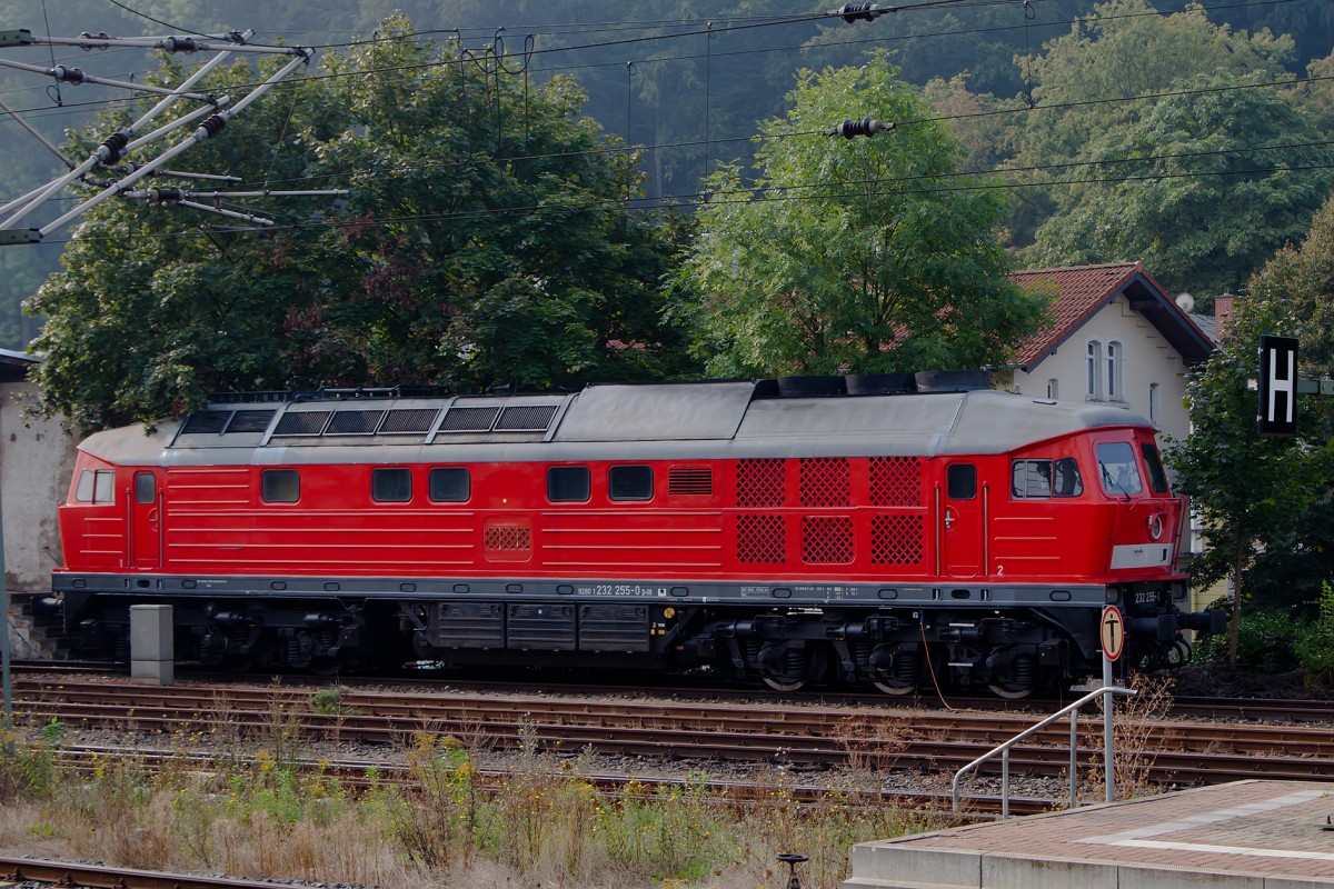 Diesellok 232 255-0 Ludmilla in Eisenach am 06.09.2014