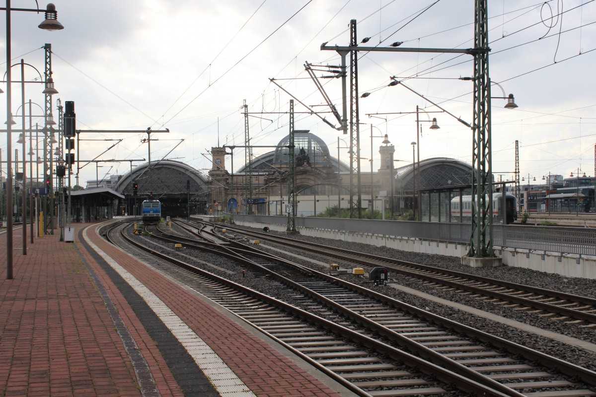 Dresden Hauptbahnhof am 12. Juli 2014.