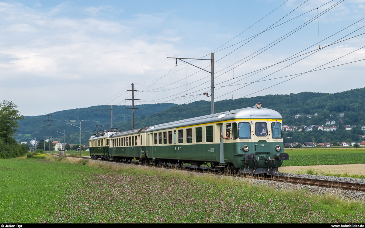 DSF Triebwagentreffen am 1. August 2017.<br>
VPM BDe 4/4 201 schiebt seinen Pendelzug von Laufenburg nach Koblenz.