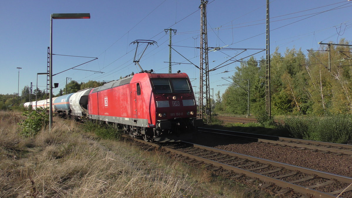 E-Lok der BR 185 150 in Lehrte am 27.09.2018.