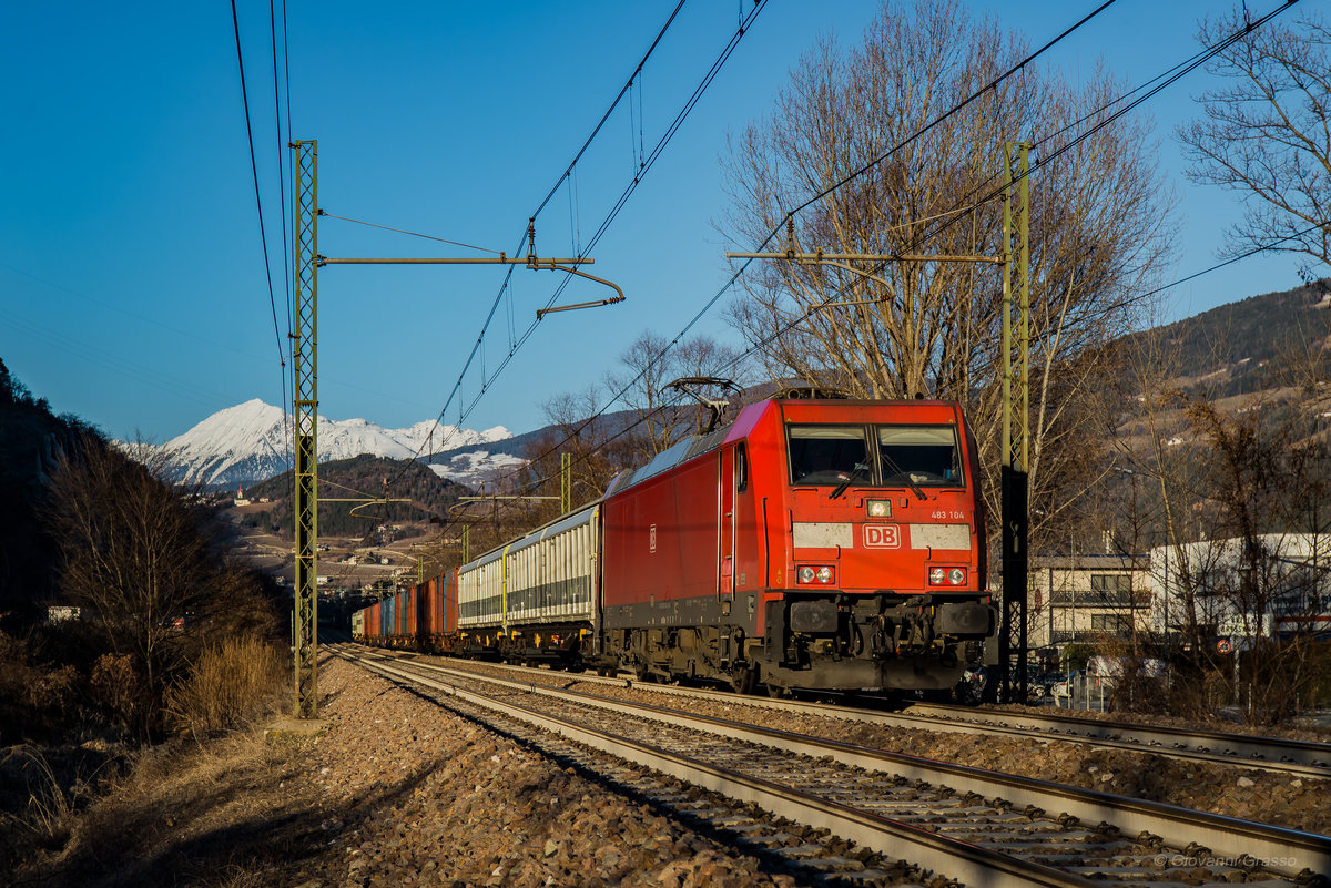 E483F 104 DB CARGO ITALIA - BRESSANONE 25/01/2019