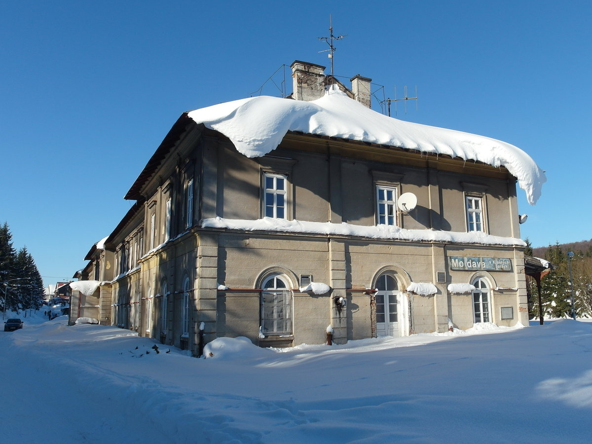 EG Bahnhof Moldava v Krušných horách (Moldau im Erzgebirge), 21.01.2017 
