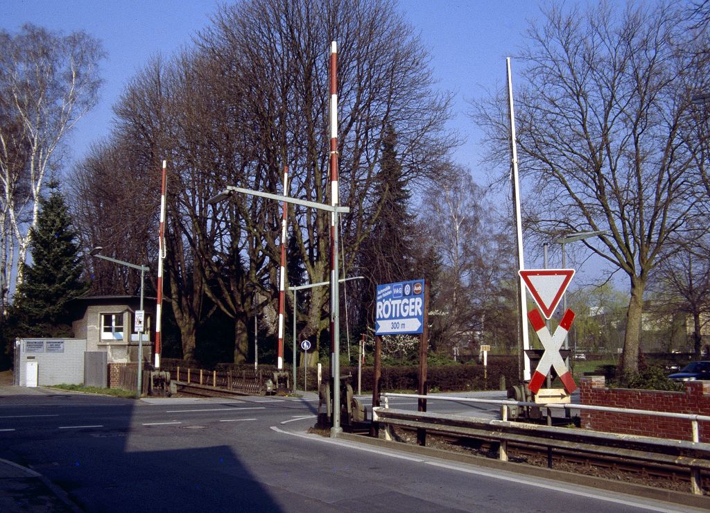 Ehemaliger Schrankenposten 1 in Menden, Zustand 1988.