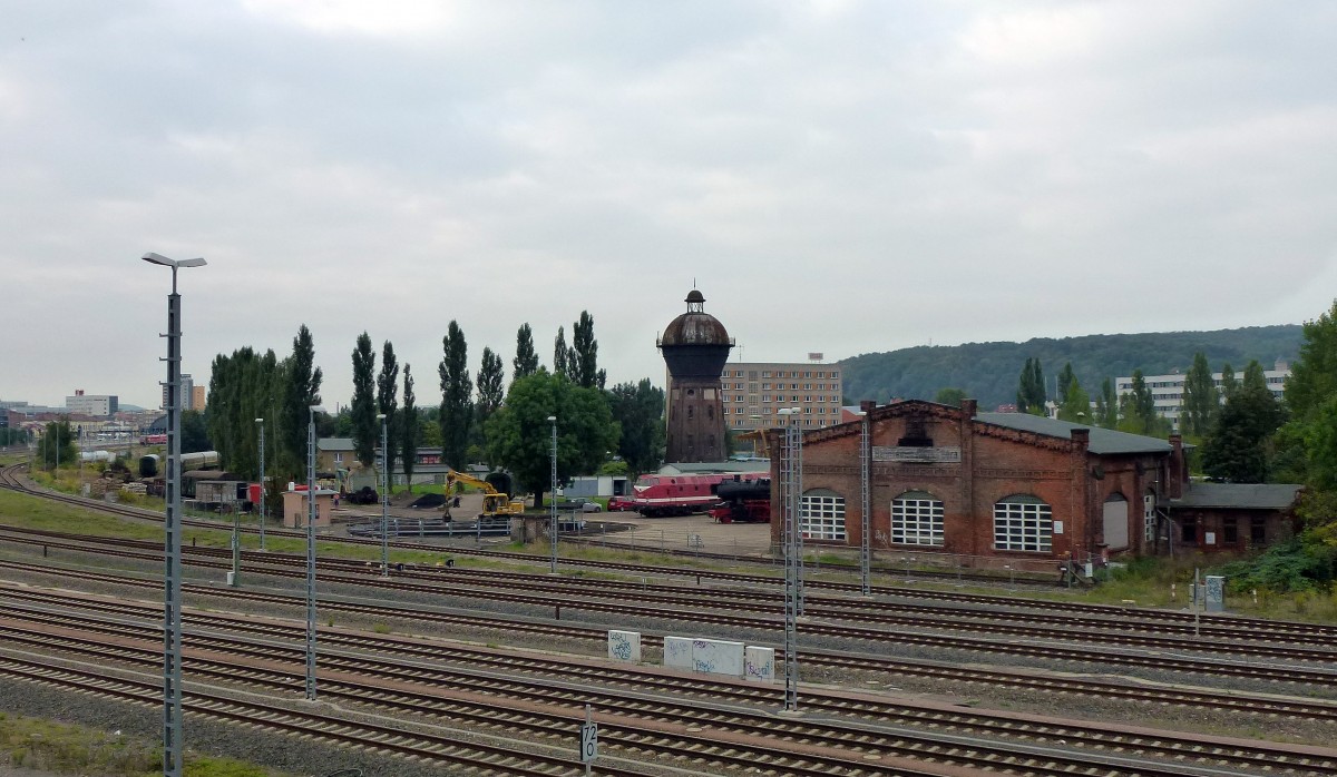 Ein Blick auf das Bahnbetriebswerk Gera. Foto 25.09.13