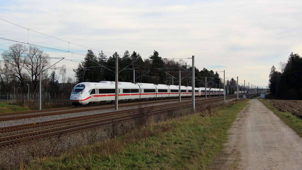 Eine Doppeltraktion der neuen Velaros konnte am 23.12.14 bei Haspelmoor verewigt werden. 
Grüße gehen an den freundlichen Lokführer. 