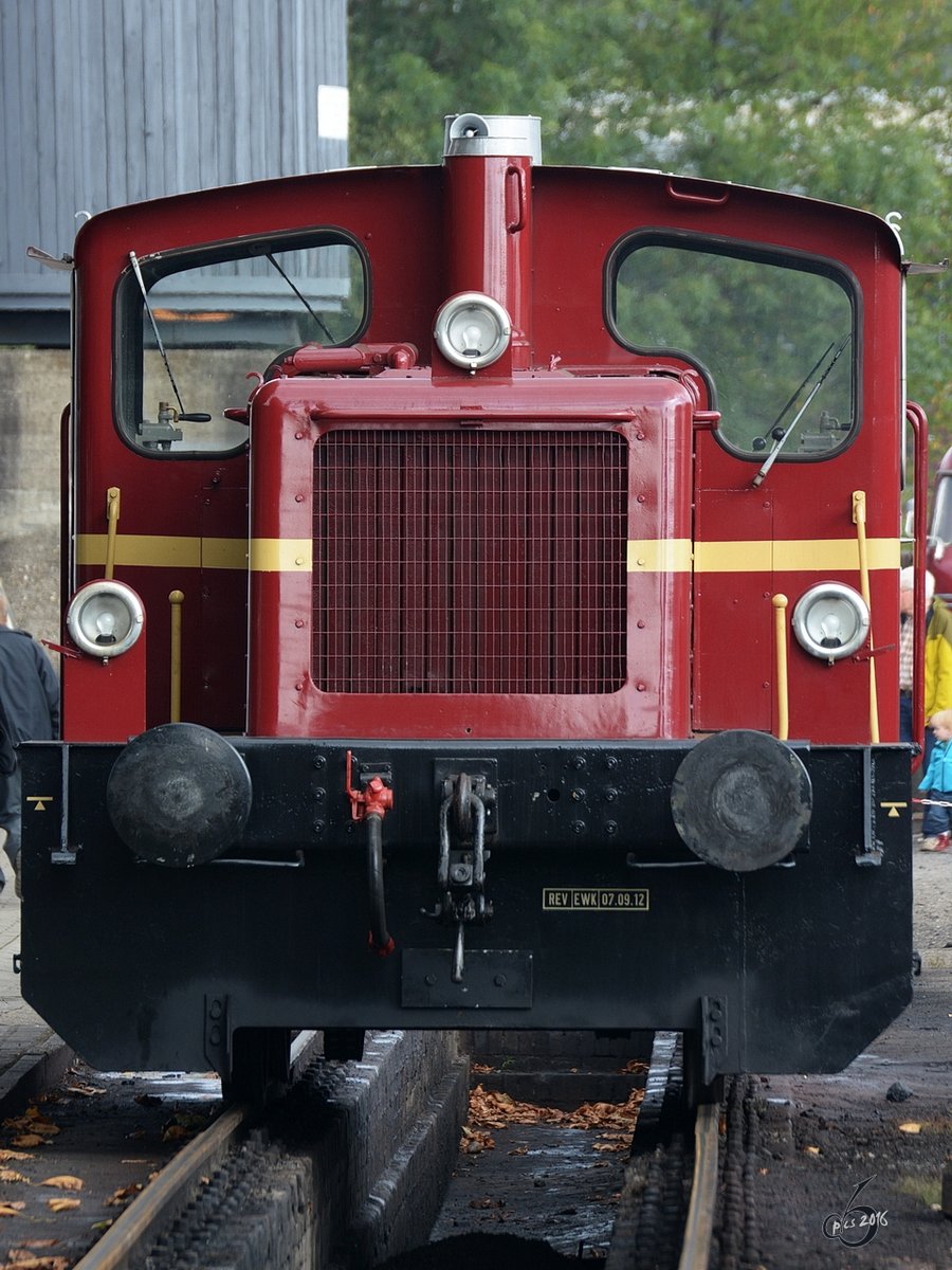 Eine Köf III im Eisenbahnmuseum Bochum (September 2016)