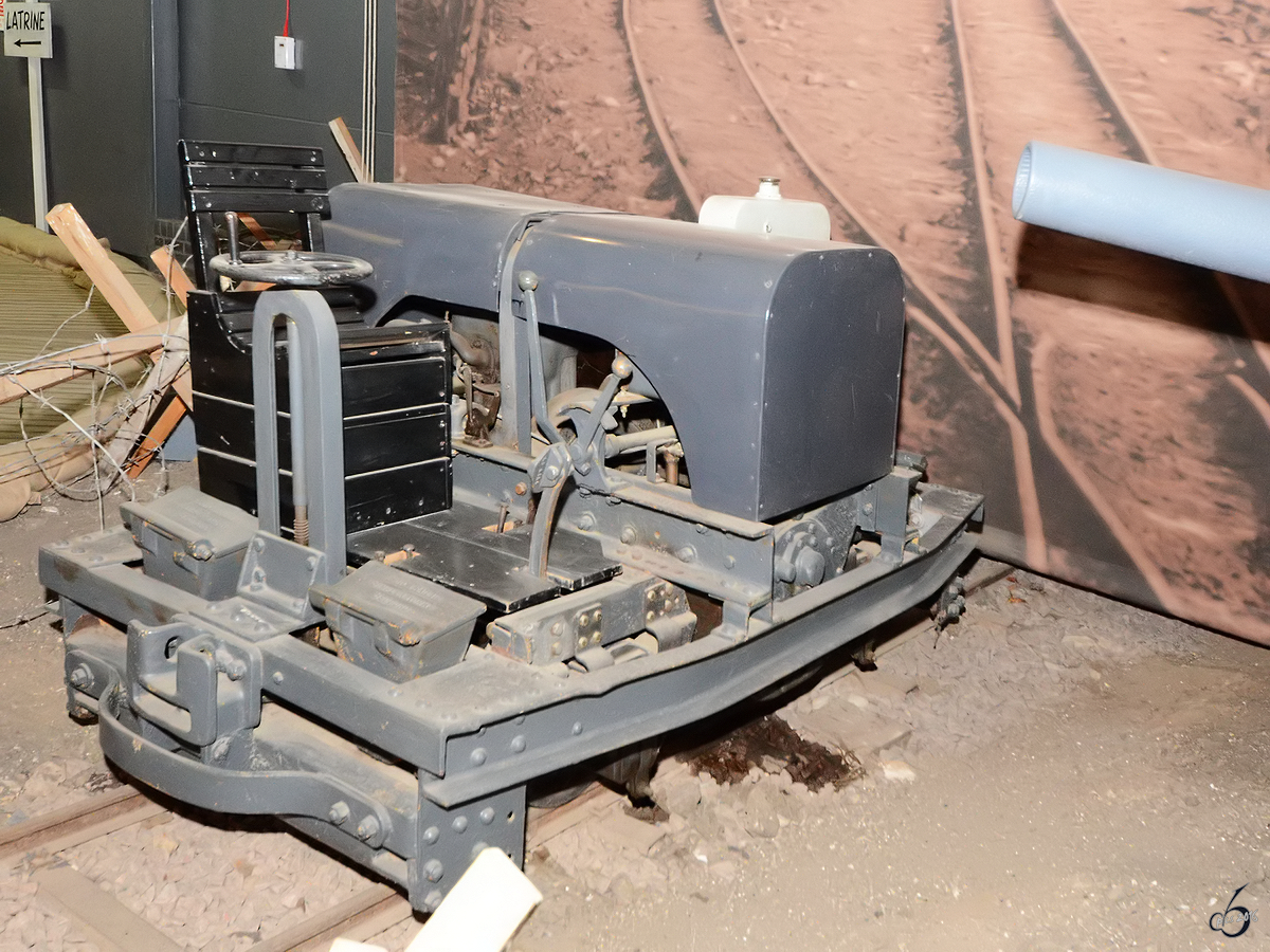Eine Motordraisine, welche während des 1. Weltkrieges eingesetzt wurde. (Imperial War Museum Duxford, September 2013)