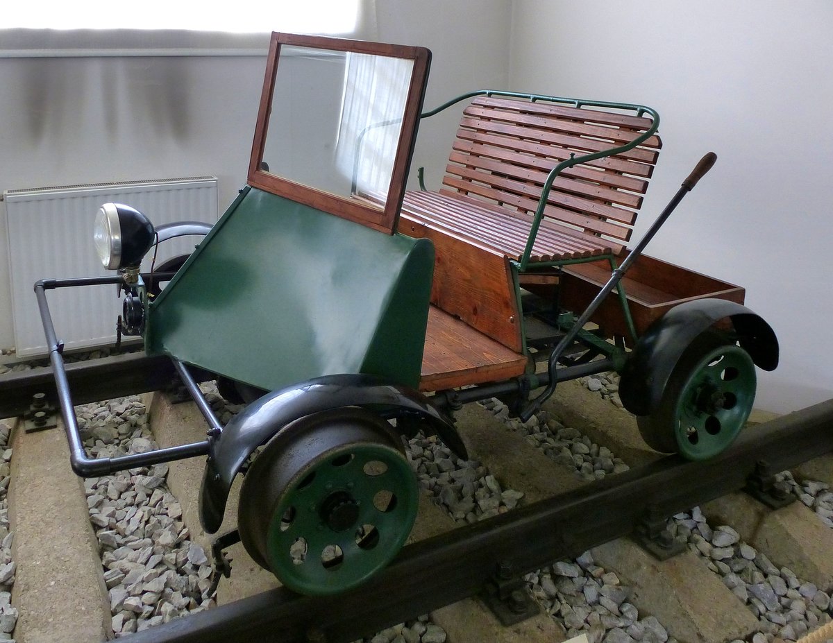 Eisenbahnmuseum Ljubljana, Zweisitzer-Draisine, Juni 2016