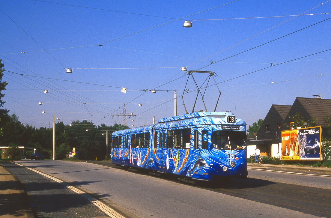 Essen Tw 1824, Donner Straße, 30.09.1987.
