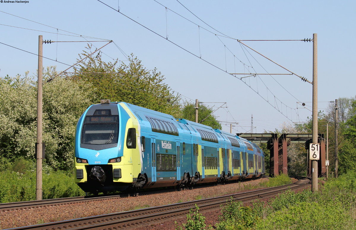 ET 613  als WFB75782 (Braunschweig Hbf-Rheine) bei Wierthe 7.5.16