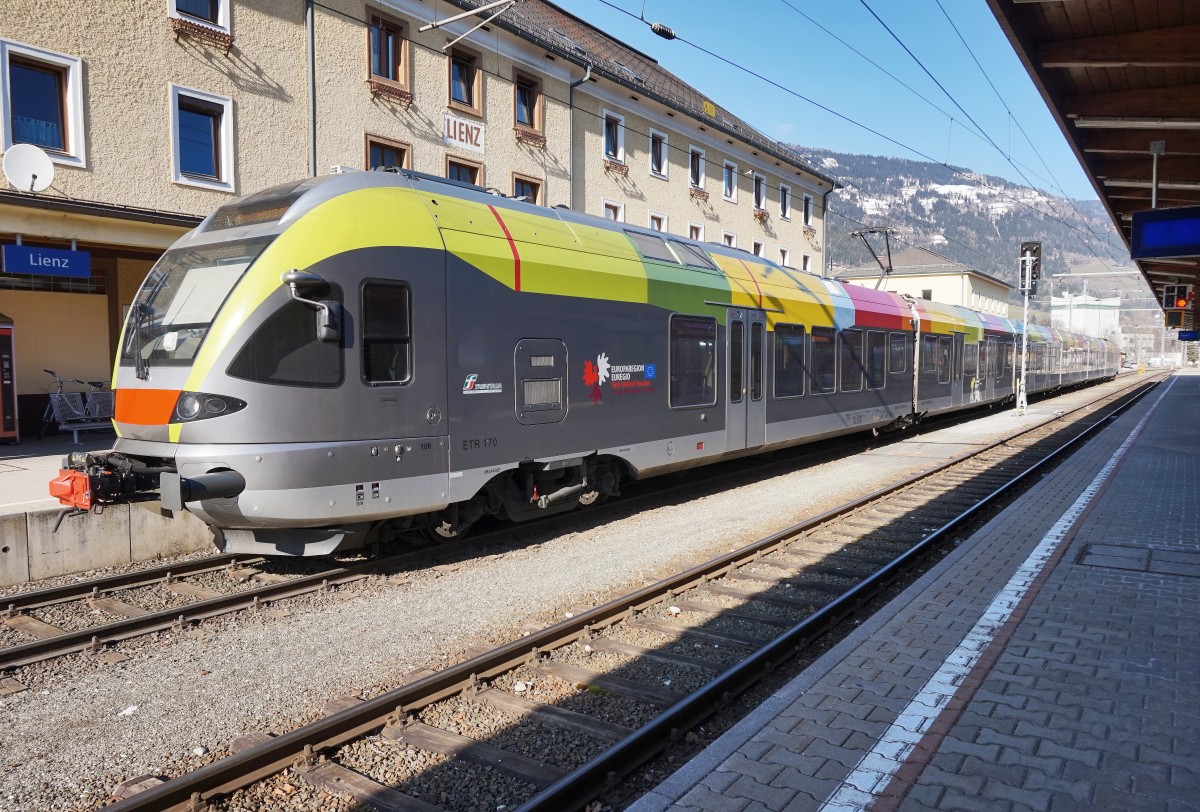 ETR 170 XXX als REX 1884 (Lienz - Fortezza/Franzensfeste), am 17.3.2016 in Lienz
