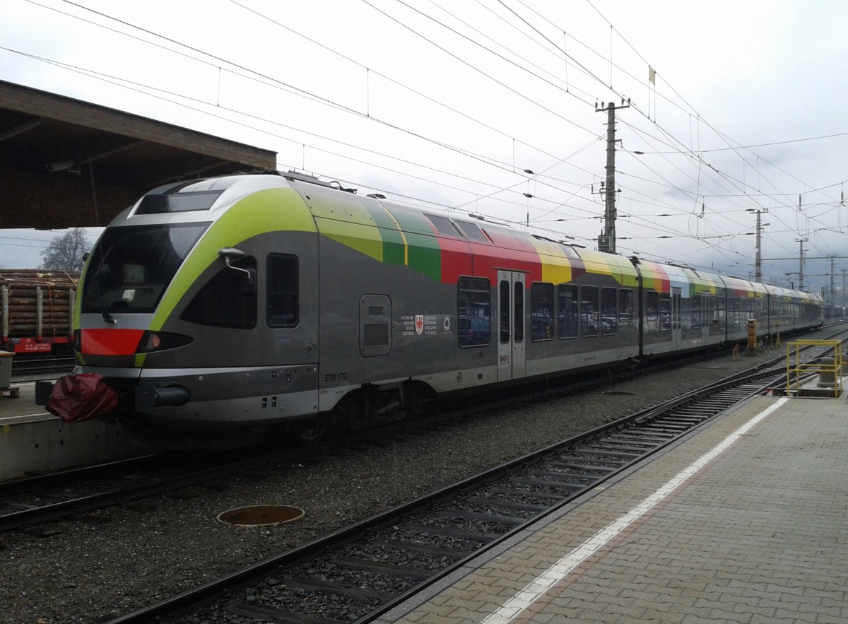 ETR 170 XXX am 16.12.2014 im Bahnhof Lienz.