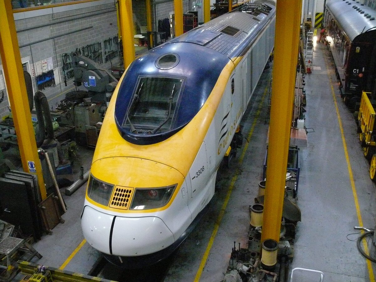 Eurostar Power Car Class 373/2 No. 3308 at National Railway Museum York.
http://www.nrm.org.uk/AboutUs/PressOffice/PressReleases/2015/August/eurostar