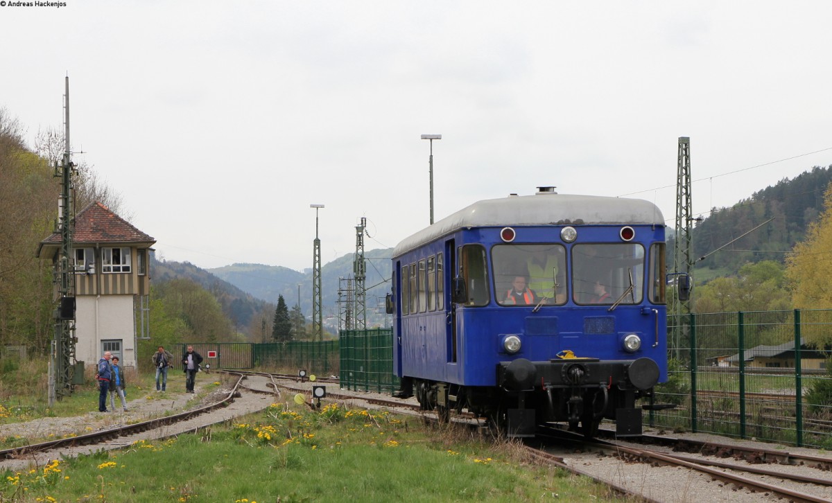 Ex WEG VT 36 beim Rangieren in der Erlebniswelt Horb 21.4.14