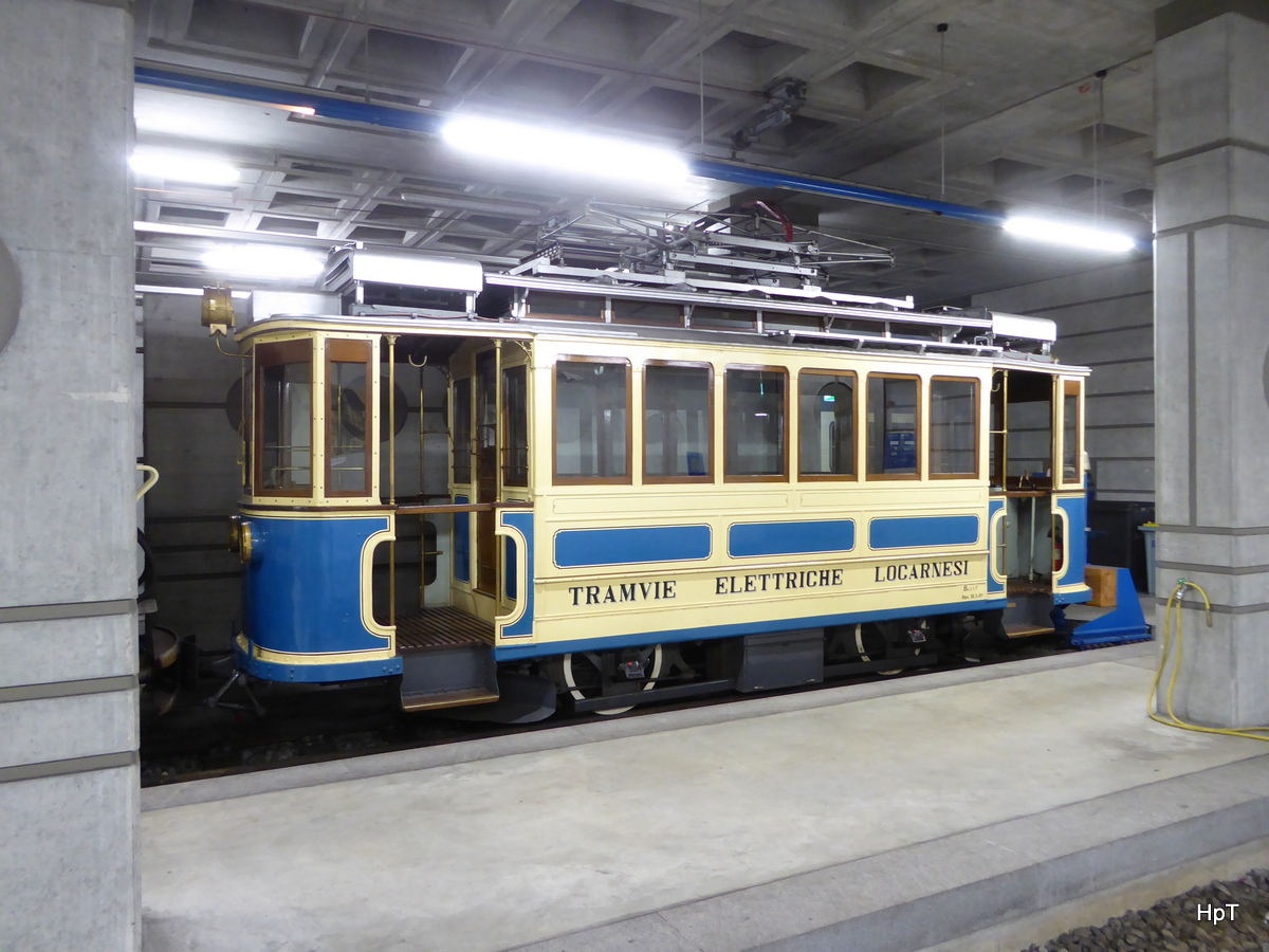 FART / SSIF - Oldtimer Tram Be 2/2 7 im Bahnhof von Locarno am 19.09.2017