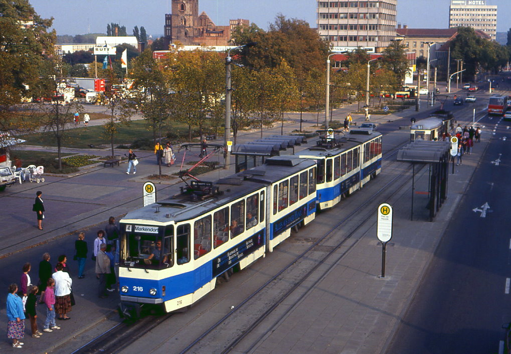 Frankfurt 216 + 215, Platz der Republik, 11.10.1991.