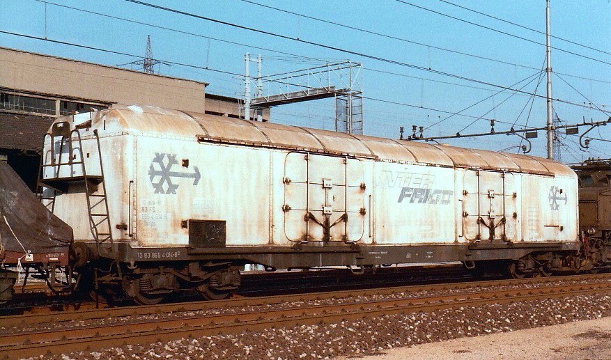 FS INTERFRIGO Kühlwagen Iahlps in Mailand, Mai 1984 - Nr 865 4 014
