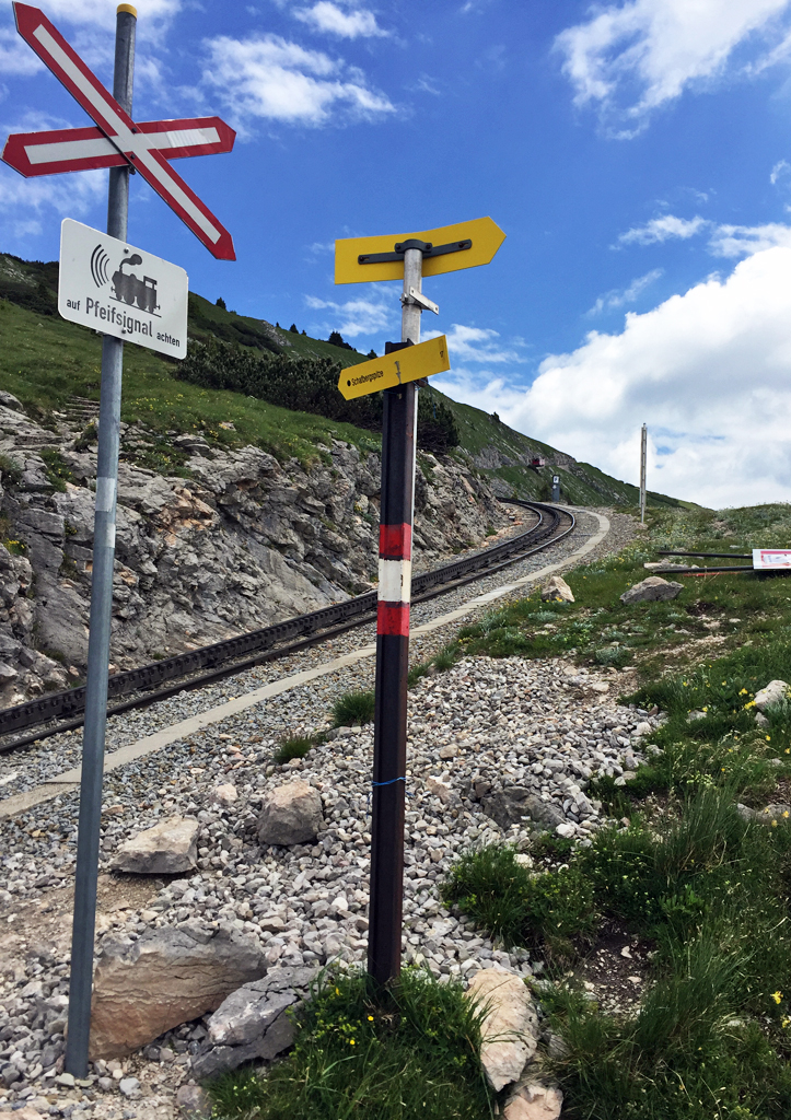 Fußgängerübergang an der Schafbergbahn - 12.06.2017