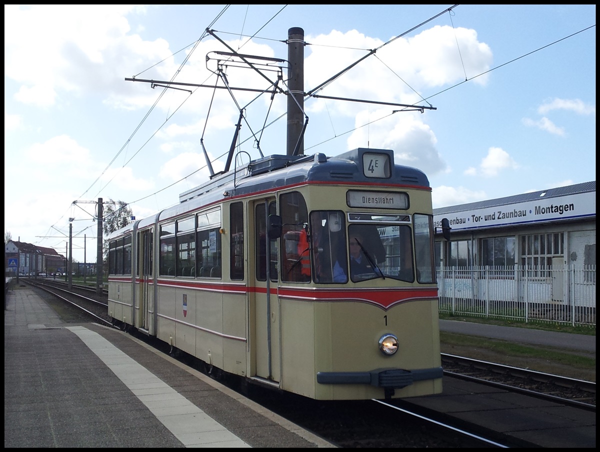 G4 aus dem Jahr 1961 der RSAG in Rostock am 13.04.2014