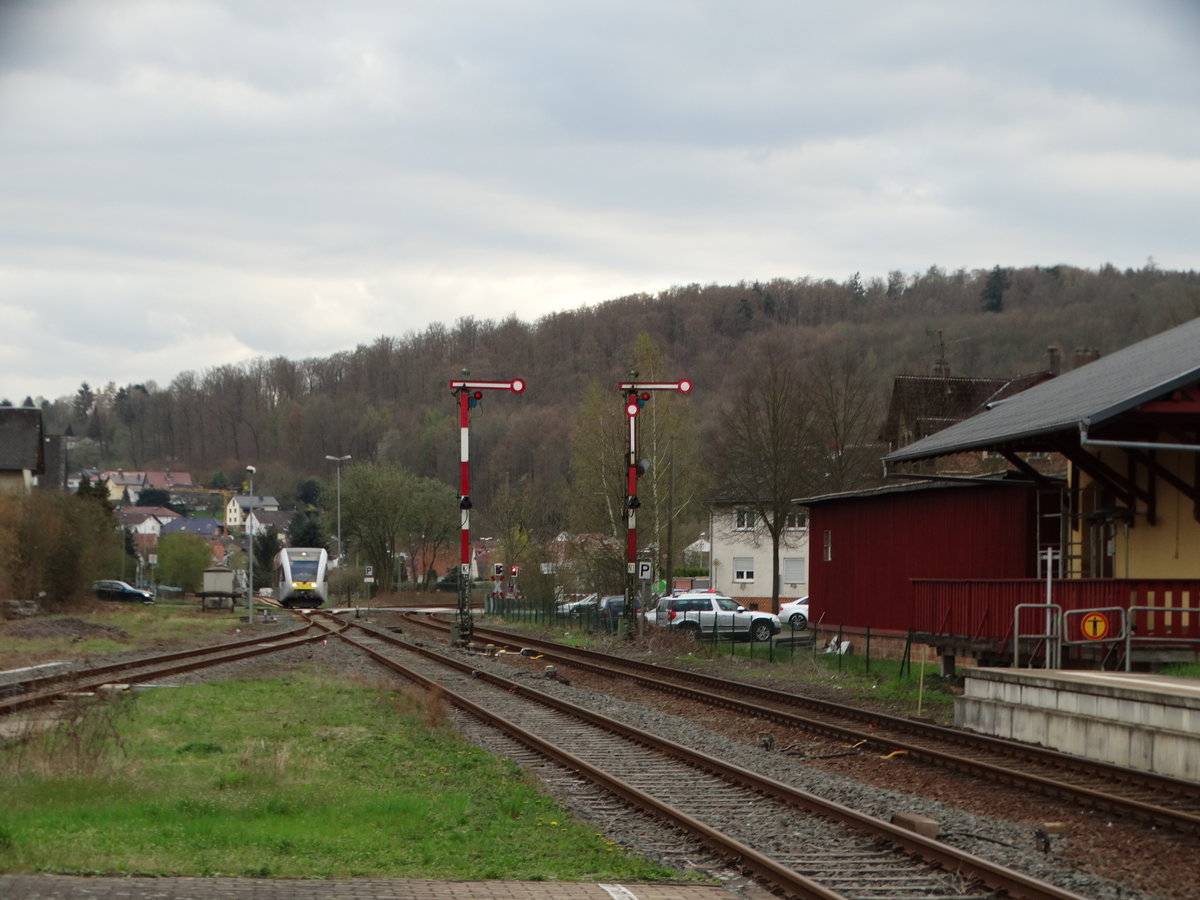 Glauburg-Stockheim Bahnhof am 06.04.16